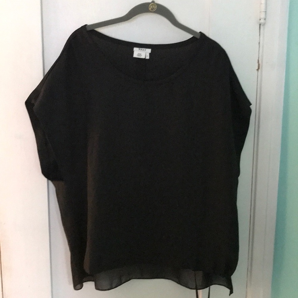Dkny xl black modern top